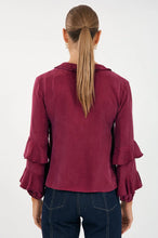 Load image into Gallery viewer, Marla Frilled Cupro Top