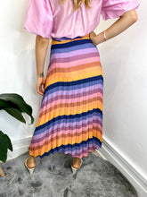 Load image into Gallery viewer, Sunset Dream Pleated Midi Skirt