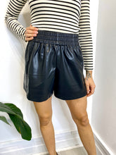 Load image into Gallery viewer, Perle Pleather Shorts