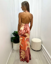 Load image into Gallery viewer, Kaeli Tie Front Halter Maxi Dress