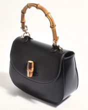 Load image into Gallery viewer, Marissa Woven Bamboo Curved Mini Bag
