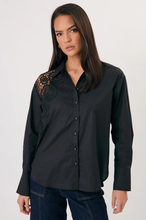 Load image into Gallery viewer, Flora Lace Panel Shirt