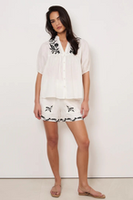 Load image into Gallery viewer, Palmer Embroidered Boho Top - White