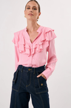 Load image into Gallery viewer, Micky Frilled Cupro Shirt