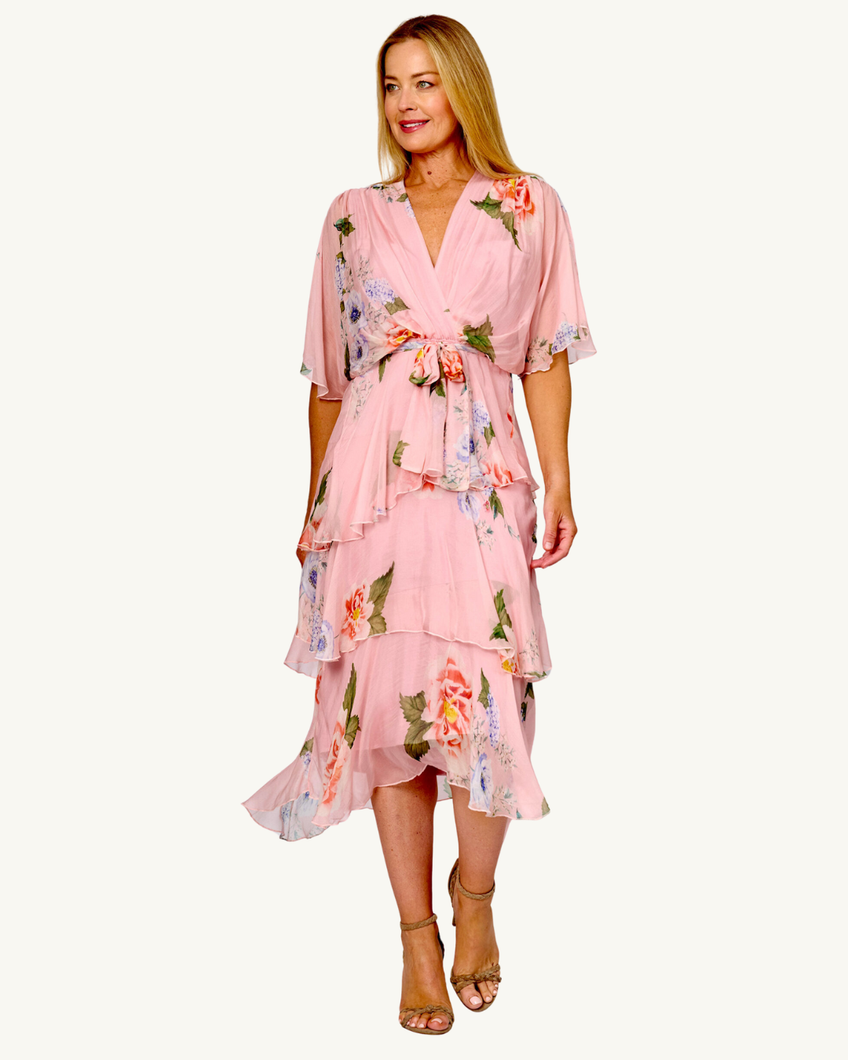 Giardino Silk Midi Dress