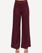 Load image into Gallery viewer, Harlow Linen Pants - Wine