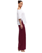 Load image into Gallery viewer, Harlow Linen Pants - Wine