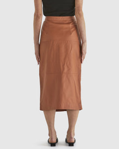 Airborne Leather Skirt