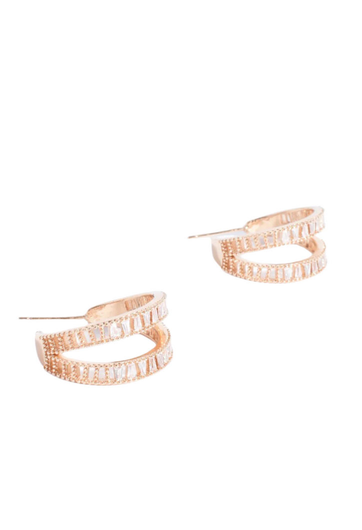 Baguette Cut Jewel Earrings