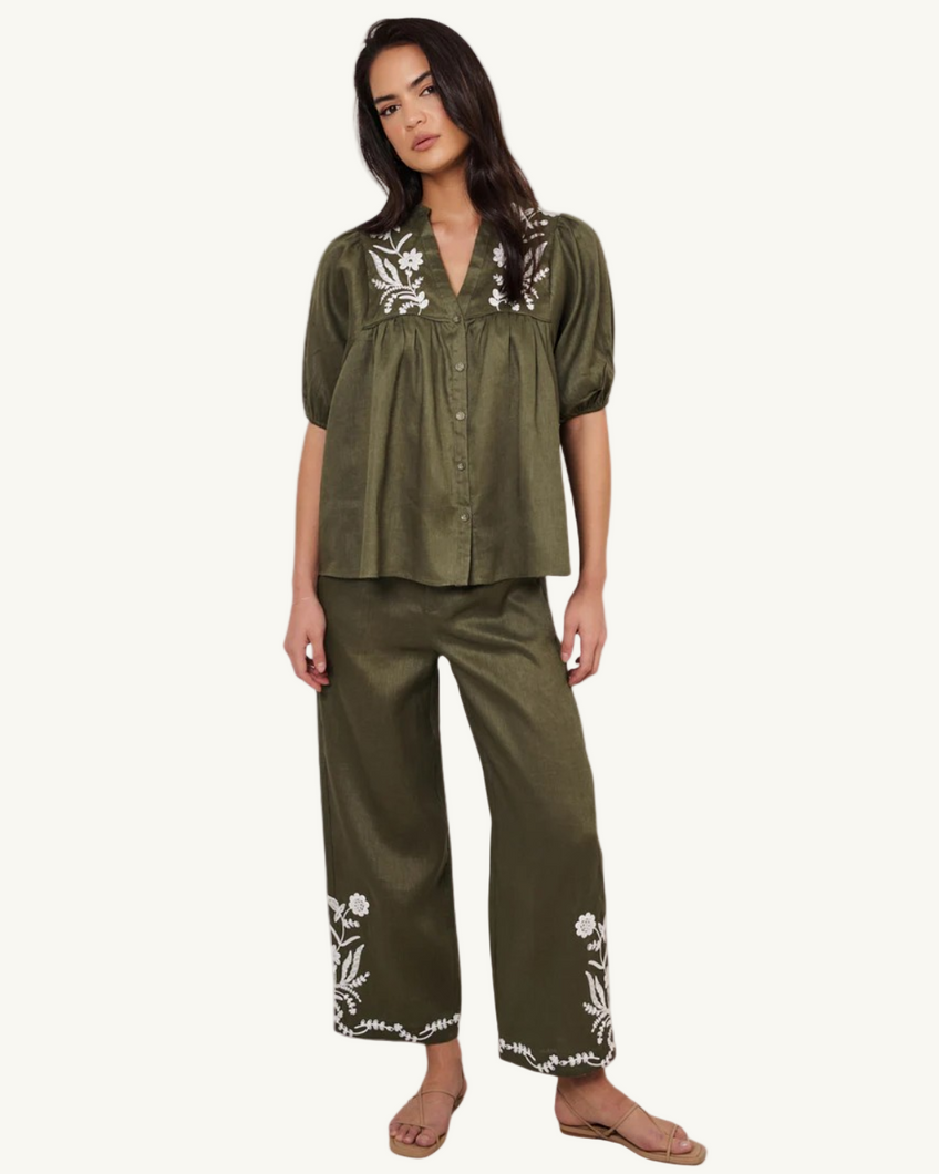 Alessia Embroidered Pants