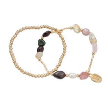 Load image into Gallery viewer, Lotus Multi Gem Bracelet