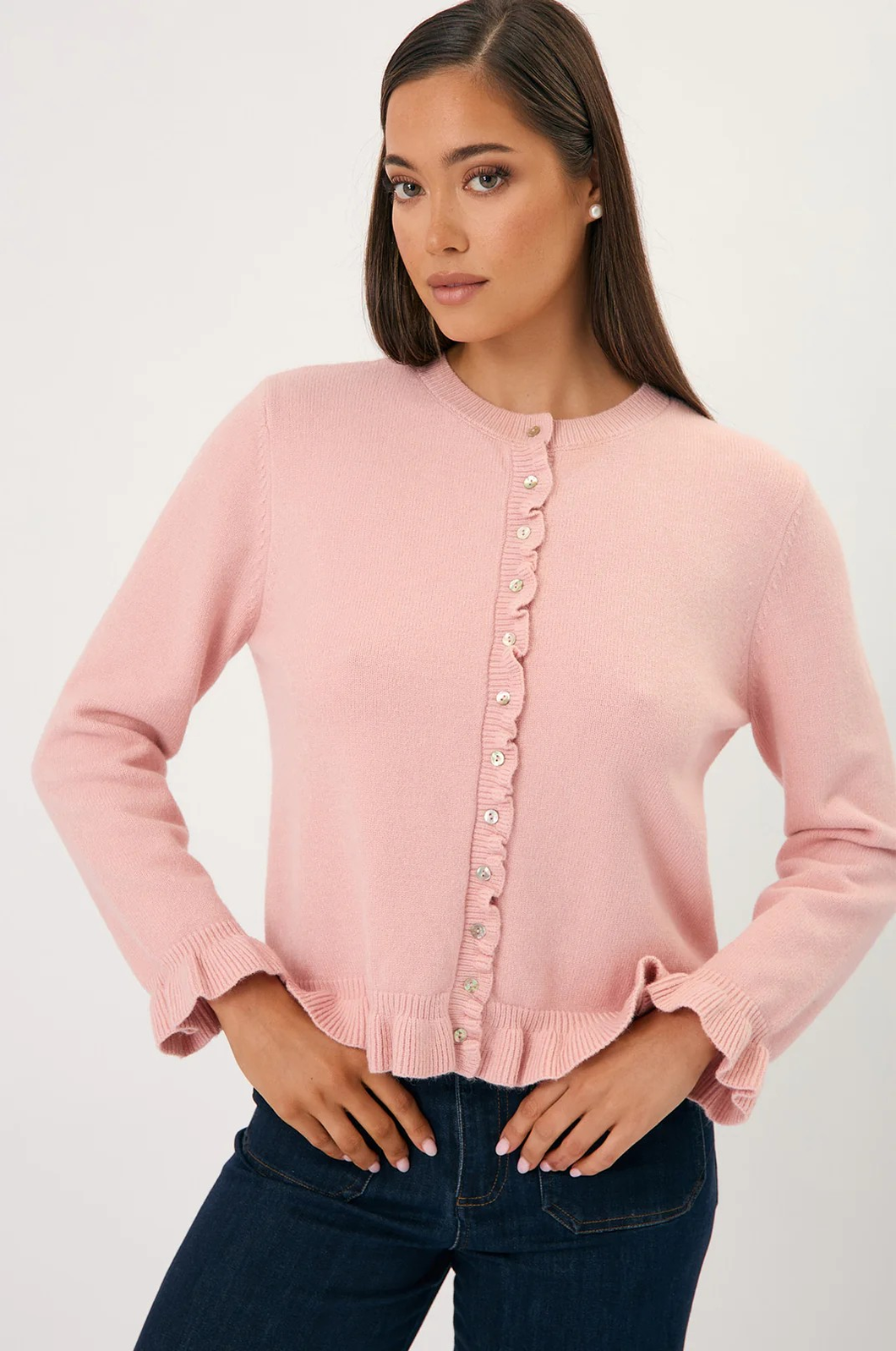 Polly Frill Knit Cardigan