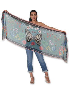 The Artists Label Scarf - The Garden