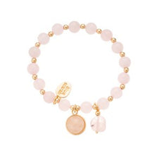 Load image into Gallery viewer, Lotus Bead Charm Bracelet