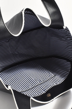 Load image into Gallery viewer, Beatrice Curved Contrast Piping Tote Bag