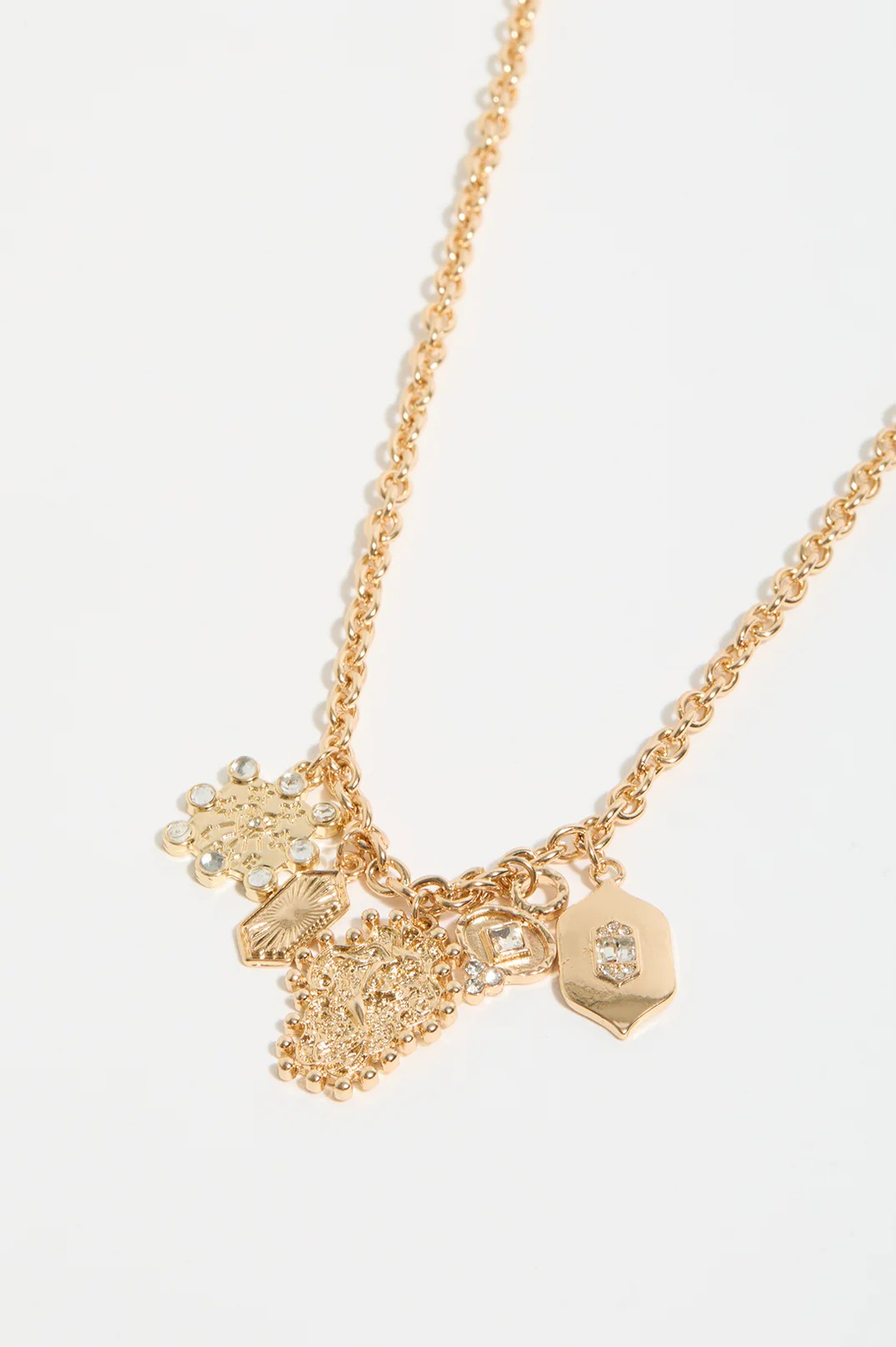Long Chain Cluster Necklace