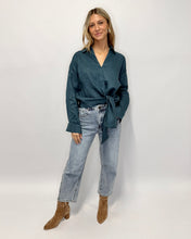 Load image into Gallery viewer, Gus Tie Front Shirt - Blue Lagoon