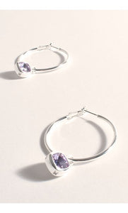 Adorne Andie Jewel Drop Hoops