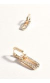 Adorne Diamante Link Drop Earrings