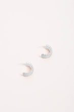 Load image into Gallery viewer, Mini Diamante Rows Hoops