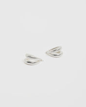 Load image into Gallery viewer, Oval Braid Detail Double Hoops