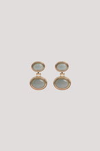 Load image into Gallery viewer, Double Stone Drop Earrings