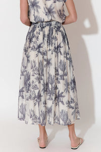 Adorne Logan Maxi Skirt - Toile Print