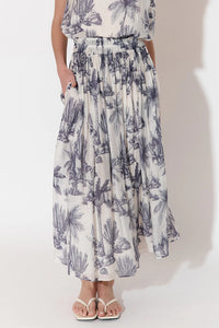 Adorne Logan Maxi Skirt - Toile Print