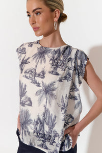 Adorne Yara Top - Toile Print