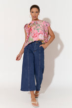 Load image into Gallery viewer, Adorne Zendaya Frill Top - Pink Floral