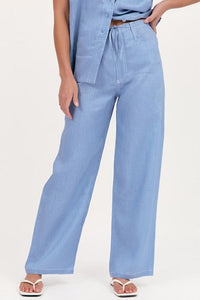 Chandler Drawstring Linen Pant