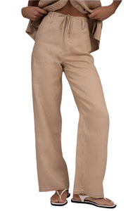 Chandler Drawstring Linen Pant