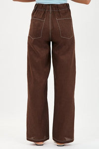 Chandler Drawstring Linen Pant