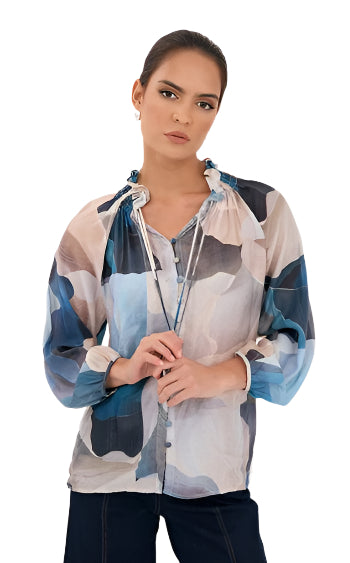 Opal Printed Long Sleeve Top