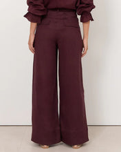 Load image into Gallery viewer, Avalon Wide Leg Linen Pant - Plum