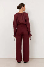 Load image into Gallery viewer, Lucy Patch Pocket Denim Pant - Burgundy