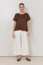 Load image into Gallery viewer, Adele Wide Leg Cropped Jean - White