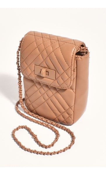 Adorne Prudence Quilted Mini Cross Body