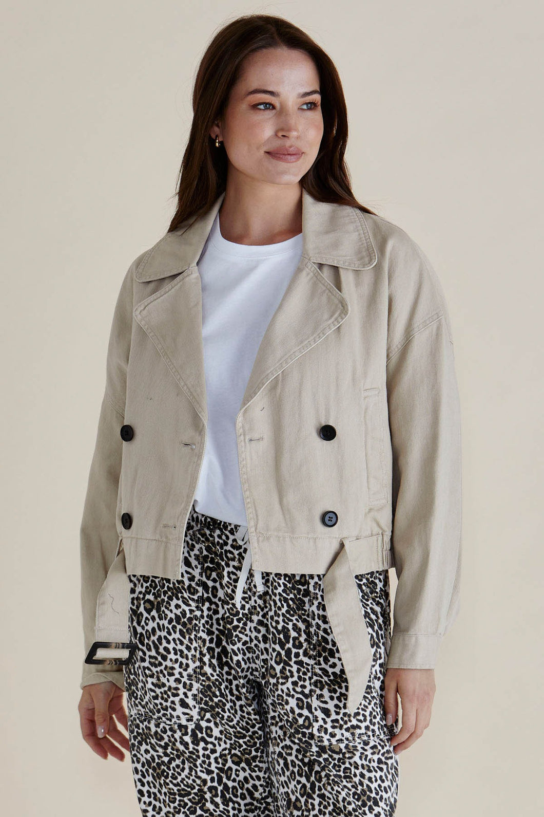 Adaline Crop Trench Coat