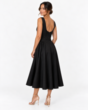 Load image into Gallery viewer, Aveline Midi Dress - Black