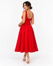 Load image into Gallery viewer, Aveline Midi Dress - Red