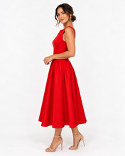 Load image into Gallery viewer, Aveline Midi Dress - Red