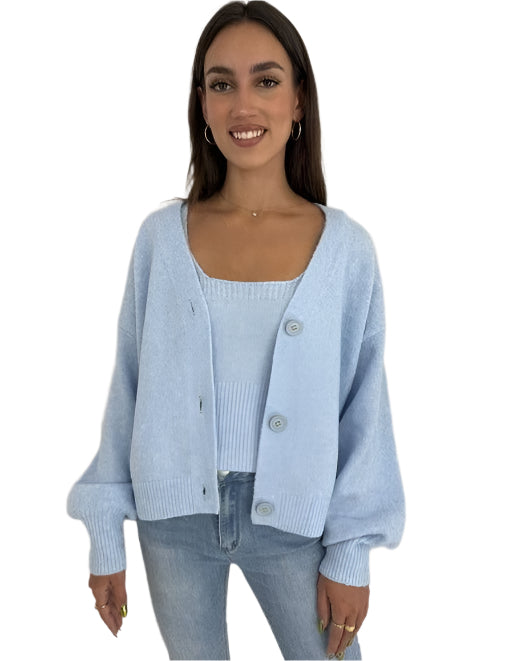 Pluto Top & Cardigan Set