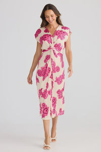 LORENZO DRESS - Fuchsia Bloom