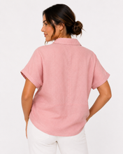 Load image into Gallery viewer, Baker Linen Shirt - Dusty Pink
