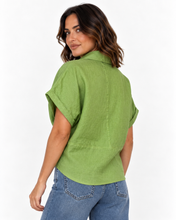 Load image into Gallery viewer, Baker Linen Shirt - Summer Green