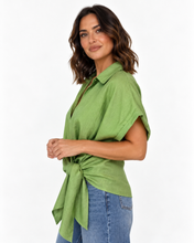 Load image into Gallery viewer, Baker Linen Shirt - Summer Green