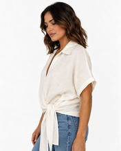Load image into Gallery viewer, Baker Linen Shirt - White
