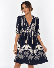 Load image into Gallery viewer, Coastal Boho Mini Dress