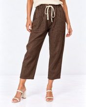 Load image into Gallery viewer, Luxe Linen Pants - Chocolate